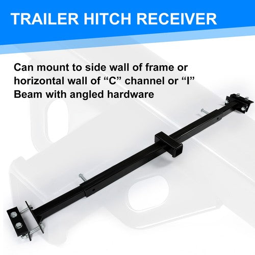 2 Trailer Hitch for Camper RV Trailers 5th Wheel Bike Rack Mount Adjustable