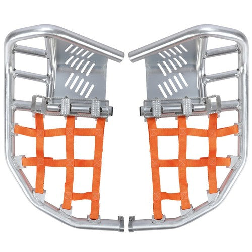 Silver Nerf Bars Peg Heel Guard for Honda TRX 450R 450ER Sportrax