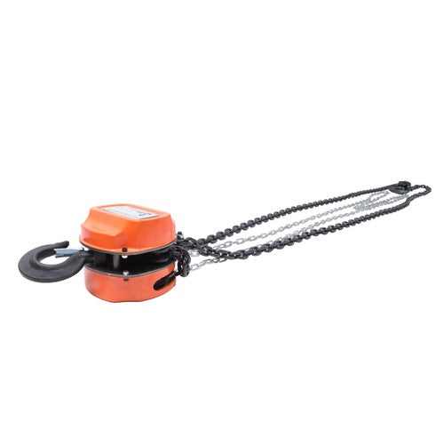 DURAFORCE Hand Chain Hoist Steel 3Ton/6600 Lbs10ft/3m 360° swivel hook 1m lifting strap