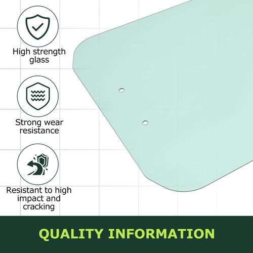 DURAFORCE Front Door Glass for Kubota SSV65 SSV75 Tire Skid Steer Windshield # V1311-34522