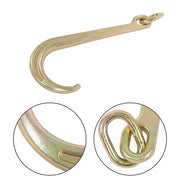 DURAFORCE 1 x J Hook Grade G70 Towing Hooks 15 Inch Roll Back Clevis 5400 Lbs Load Limit