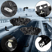 DURAFORCE Black Housing Headlamp Headlight LED DRL LH&RH Pair For Ford Mustang 2018-2020