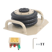 DURAFORCE Air Jack 3 Ton/6600lbs Pneumatic Triple Bag Air Jack w/ Side Handles & Six Steel
