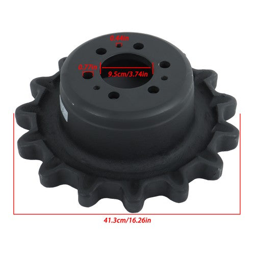 DURAFORCE Sprocket 7165111 For Bobcat T190 T180 T140 With 6 Large Bolt Holes 15 Tooth