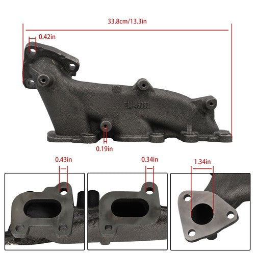 DURAFORCE For Ford Explorer 2013-2019 Lincoln MKT 2010-2019 Right Exhaust Manifold 674-686