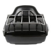 DURAFORCE King Luggage Trunk Backrest Luggage Rack For Harley Street Glide Road King 14-26