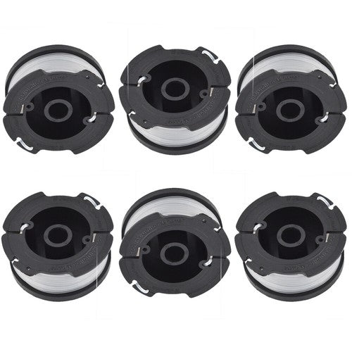 DURAFORCE 6 Pcs Replacement For BLACK+DECKER AF-100-3ZP 30ft .065" Trimmer Spool