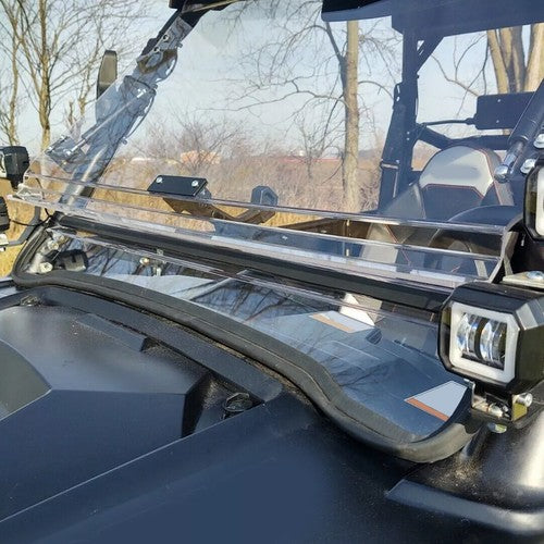 Clear Windshield Flip for Polaris RZR 800 570 RZR XP 900 XP 4 800 900 11-14