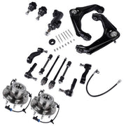 DURAFORCE Front Wheel Hub Bearing Control Arm Suspension Kit for GMC Sierra 1500 2500 HD