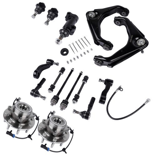 DURAFORCE Front Wheel Hub Bearing Control Arm Suspension Kit for GMC Sierra 1500 2500 HD