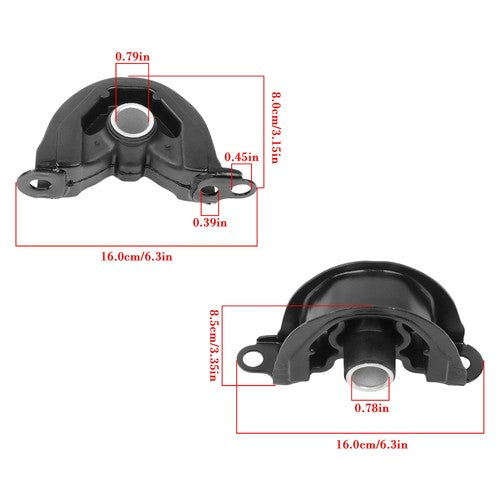 DURAFORCE Engine Motor Torque Mount For Acura Integra EL Honda CR-V Civic 1992-2001 2pc