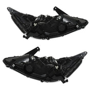 DURAFORCE Halogen W/LED DRL Headlights For 16-17 Honda Accord Chrome Driver+Passenger Pair