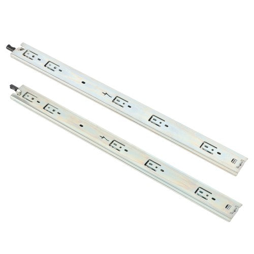 DURAFORCE 1 Pair of Locking Drawer Slides 24" Full Extension & Lock 150lbs Capacity