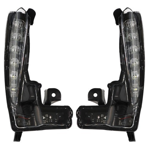 DURAFORCE For 17-19 Toyota Corolla Front Fog Light Assembly w/H11 Bulb Driver+Passenger