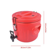 DURAFORCE Insulated Beverage Cooler Portable Water Cooler 2.6 Gallon 304 Stainless Steel