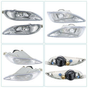 DURAFORCE Pair LH+RH Front Fog Lights w/9006 Bulbs For Toyota Camry Corolla Solara 02-08