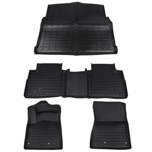 DURAFORCE TPE Rubber All Weather Protection Floor Liners for Nissan Rogue 21-26 Not Sport