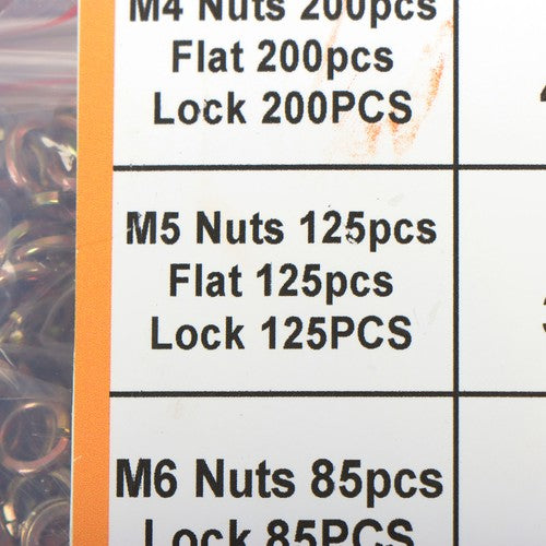 DURAFORCE 1640Pack M4 M5 M6 Stainless Steel Nuts Flat and Bolts & Lock Washers Sorting Kit
