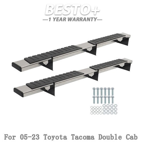DURAFORCE Running Boards Bar Side Step Suit 6" For Toyota Tacoma Double Cab 2005-2023