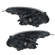 DURAFORCE Headlight For Nissan Rogue 2008-2013 Halogen Housing Black Driver+Passenger Side