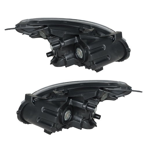 DURAFORCE Headlight For Nissan Rogue 2008-2013 Halogen Housing Black Driver+Passenger Side