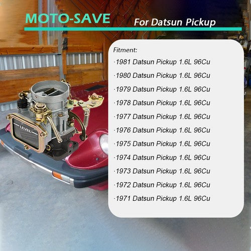 DURAFORCE Fit For 1970-1981 Datsun Pickup 1.6L 96Cu 16010 B0302 series Carburetor