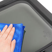 DURAFORCE RV Window 21" X 14" Teardrop Horizontal Sliding Replacement w/ Screen&Trim ring