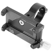 DURAFORCE Black Aluminum Motorcycle Bike Bicycle Holder Mount Handlebar For Cell Phone GPS