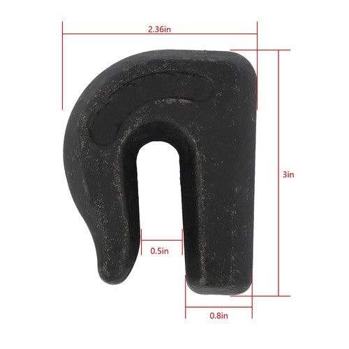 DURAFORCE 8Pcs G70 3/8" Weld On Chain Grab Hook Tow Hook Tractor Bucket Trailer Tie Down