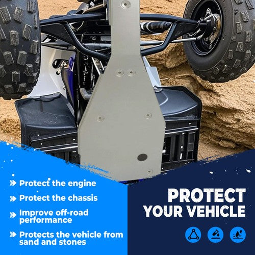 Full Chassis Glide Swingarm Skid Plate For Yamaha Raptor 660 660R Rocker Guard