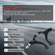 DURAFORCE Control Arms with Ball Joint Tie Rods K621685 Fit For Hyundai Santa Fe 2007-2012