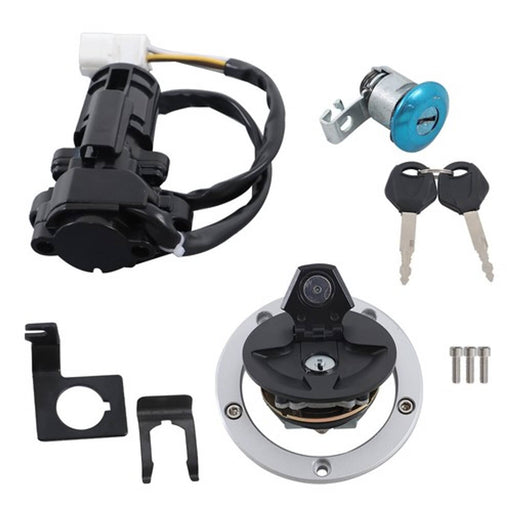 DURAFORCE For Kawasaki Z1000 Z 1000 10-16 Fuel Gas Cap Ignition Switch Seat Lock Keys Set