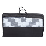 DURAFORCE 8x10ft Waterproof Outdoor Rug Outdoor Plastic Straw Rug For Camping Gray & White