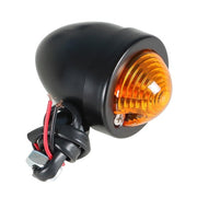 DURAFORCE Black Motorcycle Passing Driving Spot Fog Lamp w/ Turn Signal Lights For