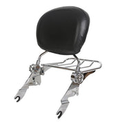 DURAFORCE Adjustable Backrest Sissy Bar Luggage Rack For Harley Touring Road Glide 2009-24
