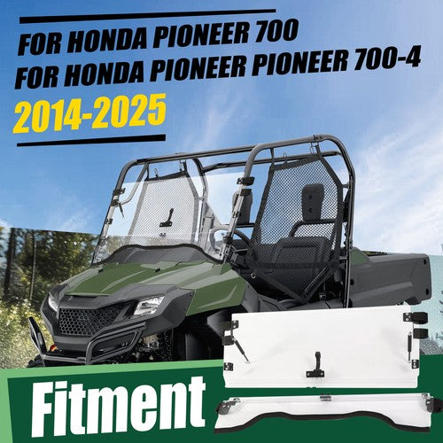 DURAFORCE UTV Front Flip Windshield For Honda Pioneer 700 / 700-4 2014-2026 2021 2020 2019