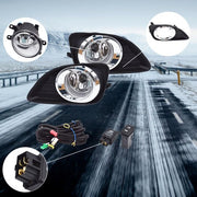 DURAFORCE Clear Bumper Lamps Driving Fog Lights+Switch Fit For Camry 2010-2011