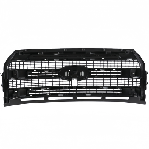 DURAFORCE For Ford F-150 Platinum 2015-2017 Front Upper Grille W/ Camera Hole Matte Black