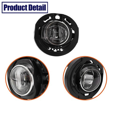 LED Fog Lights For 2014-2021 Jeep Grand Cherokee Compatible Front Lamps Assembly