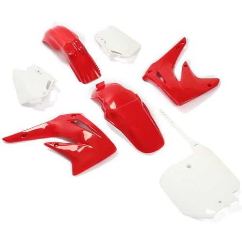 DURAFORCE Restyled Plastic Kit Red/White Bodywork Fairing For Honda CR85R/CR85RB 2003-2007