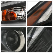 DURAFORCE Headlights Replacement For Hyundai Elantra 2021-2022 LH+RH Clear Black Halogen