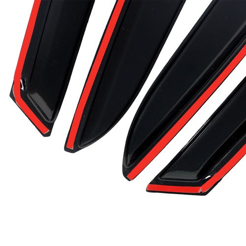 DURAFORCE 4x Window Visors Rain Guards Vents Smoke For Hyundai Elantra 2017 2018-2020