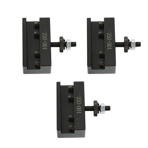 DURAFORCE 3 PCS OXA #1 Quick Change Turning & Facing Lathe Tool Post Holder 250-001 New