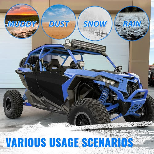 4Pcs Aluminum Door Panel Powder Coated for Can Am X3 Full Doors 17 18 19 20-2024