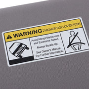 DURAFORCE Gray Plastic Passenger Side Sunvisor With Lights And Mirror For Honda CR-V 17-22