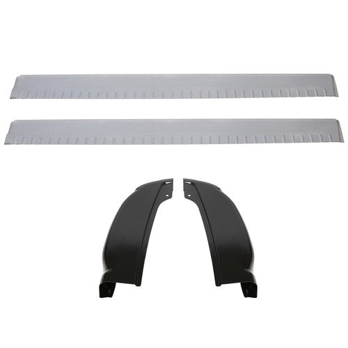 DURAFORCE Extended Cab Slip on Rocker Panels +Cab Corners For Chevy Silverado Sierra 99-07
