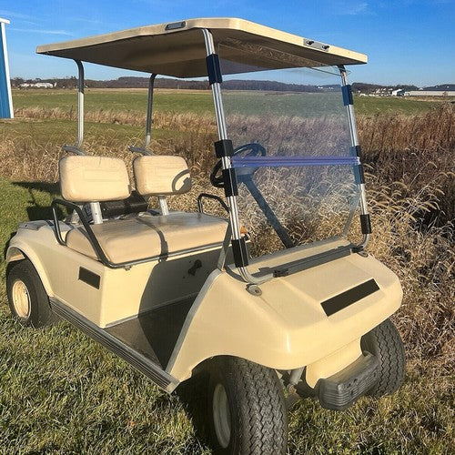 DURAFORCE Folding Clear Windshield For Club Car DS 1982-2000.5 1989 Golf Cart