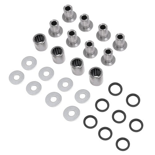 Silvery A Arm Bushing Bearing Shaft Kit for Kawasaki KFX400 Suzuki LTZ400 Z400