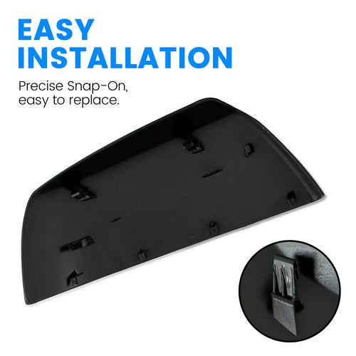 Gloss Black Side Mirror Cover Cap Replacement for Toyota Tundra Sequoia 07 19 2X