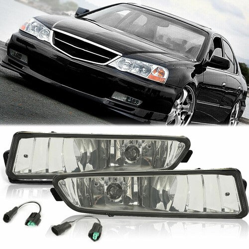DURAFORCE Front Bumper Driving Fog Lights Lamps with Bulb for 2002 2003 Acura TL Sedan Left Right